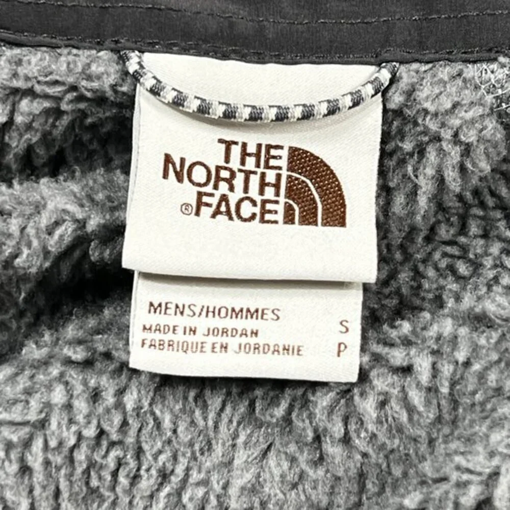North Face Gordon Lyons Fleece Snap Button Shirt Jacket Mens Small Shacket‎ Gray